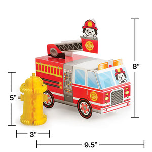 Fire Truck Birthday Party Kit for 8 (48 Total Items)