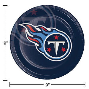 Bulk Pack of 16 Tennessee Titans Paper Plates