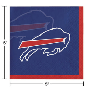 Bulk Pack of 48 Buffalo Bills Beverage Napkins