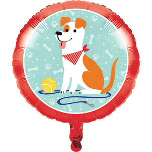 Bulk Pack of 2 Dog Party Metallic Balloon 18"