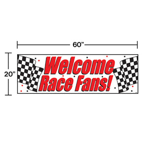 Bulk Pack of 2 Racing Giant Party Banner