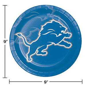 Bulk Pack of 16 Detroit Lions Paper Plates