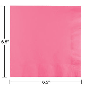 Bulk Pack of 100 Candy Pink Luncheon Napkin 2Ply