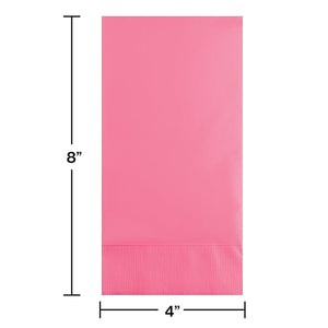 Bulk Pack of 32 Candy Pink Guest Towel, 3 Ply