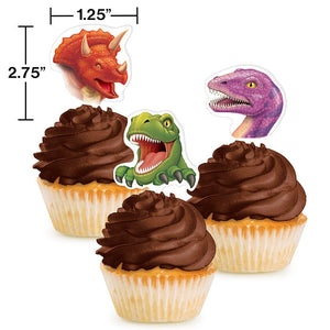 Bulk Pack of 24 Dinosaur Cupcake Topper