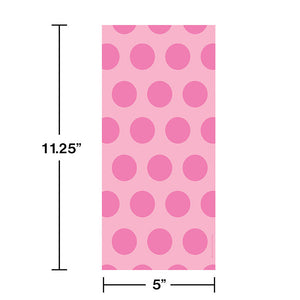 Bulk Pack of 40 Candy Pink Polka Dot Favor Bags