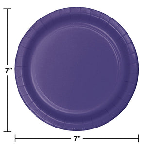 Bulk Pack of 48 Purple Paper Dessert Plates