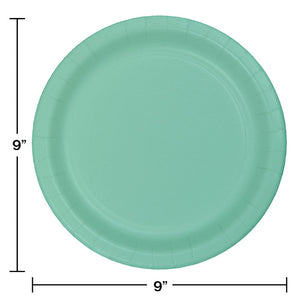 Bulk Pack of 48 Fresh Mint Green Paper Plates