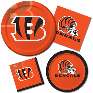 Bulk Pack of 16 Cincinnati Bengals Paper Plates