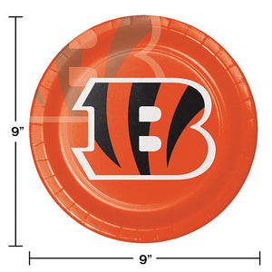 Bulk Pack of 16 Cincinnati Bengals Paper Plates