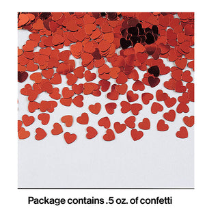 Bulk Pack of 3 Red Heart Confetti, 0.5 oz/Pack