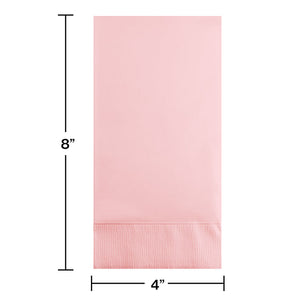 Bulk Pack of 32 Classic Pink Guest Towel, 3 Ply