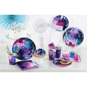 Bulk Pack of 16 Galaxy Party Paper Plates