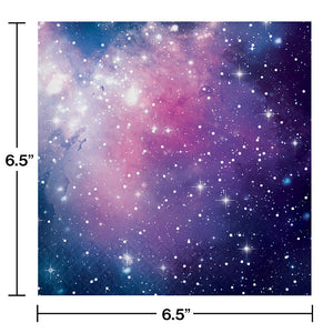 Bulk Pack of 32 Galaxy Party Napkins