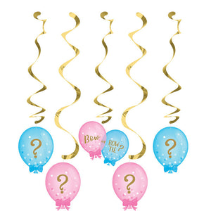 Bulk Pack of 10 Gender Reveal Balloons Dizzy Danglers