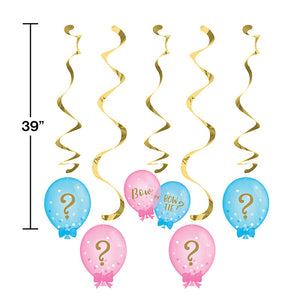 Bulk Pack of 10 Gender Reveal Balloons Dizzy Danglers