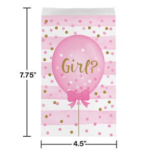 Bulk Pack of 20 Gender Reveal Balloons Favor Bags