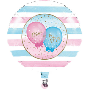 Bulk Pack of 2 Gender Reveal Balloons Metallic Balloon 18"