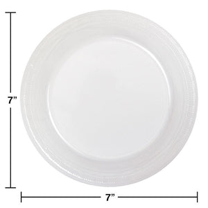 Bulk Pack of 40 Clear Plastic Dessert Plates