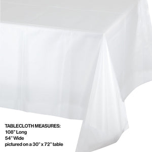 Bulk Pack of 2 Clear Tablecover Plastic 54" X 108"