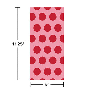 Bulk Pack of 40 Classic Red Polka Dot Favor Bags