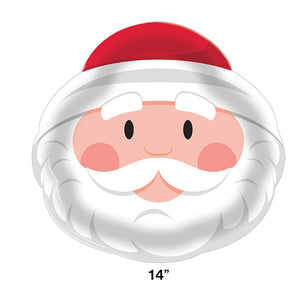 Bulk Pack of 2 Plastic Tray 14" Santa