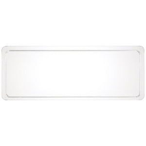 Bulk Pack of 2 Clear Plastic Tray 6" X 15.5"