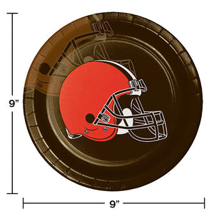 Bulk Pack of 16 Cleveland Browns Paper Plates