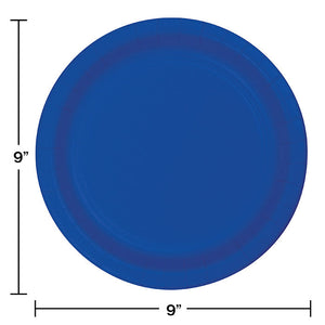 Bulk Pack of 48 Cobalt Blue Paper Plates