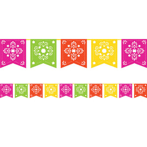 Bulk Pack of 2 Serape Papel Picado Banner