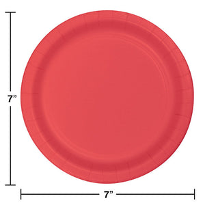 Bulk Pack of 48 Coral Dessert Plates