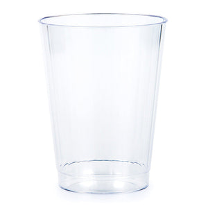 Bulk Pack of 16 Clear Plastic Tumbler, 12 Oz