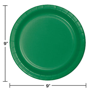 Bulk Pack of 48 Emerald Green Paper Plates