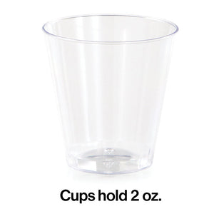 Bulk Pack of 40 Clear 20Ct 2 Oz Shot Glass, Clear