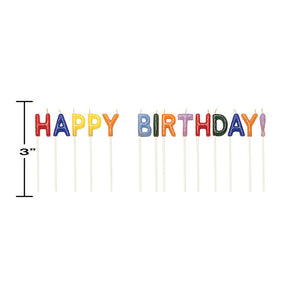 Bulk Pack of 28 Happy Birthday Pick Candles