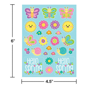 Bulk Pack of 12 Hello Spring Stickers