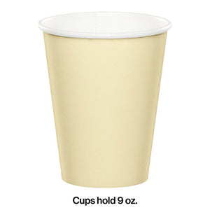 Bulk Pack of 48 Ivory Hot/Cold Paper Cups 9 Oz