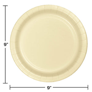 Bulk Pack of 48 Ivory Paper Plates