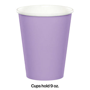 Bulk Pack of 48 Luscious Lavender Hot/Cold Paper Cups 9 Oz