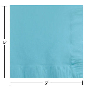 Bulk Pack of 150 Pastel Blue Beverage Napkin, 3 Ply