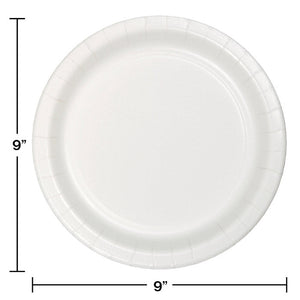 Bulk Pack of 48 White Dinner Plate