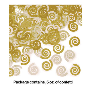 Bulk Pack of 3 Mimosa Yellow Swirl Confetti, 0.5 oz/Pack