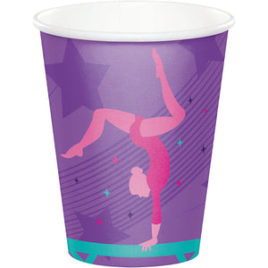 Bulk Pack of 16 Gymnastics Party Paper Paper Hot/Cold Cups 9Oz