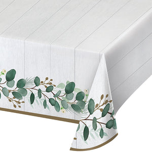 Bulk Pack of 2 Eucalyptus Greens Paper Tablecover 54" X 102"