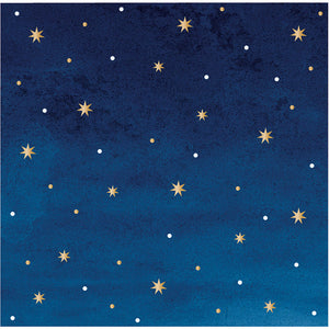 Bulk Pack of 48 Stars & Gold Foil Beverage Napkins By Elise