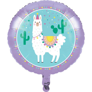 Bulk Pack of 2 Llama Party Metallic Balloon 18"