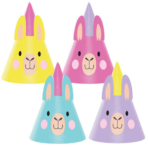 Bulk Pack of 16 Llama Party Hat Child, Assorted