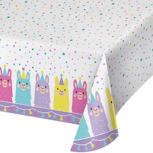 Bulk Pack of 2 Llama Party Plastic Tablecover, 54" X 102"