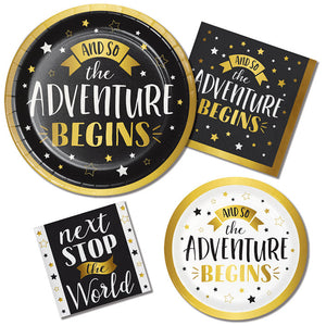 Bulk Pack of 16 Grad Adventure Dessert Plate