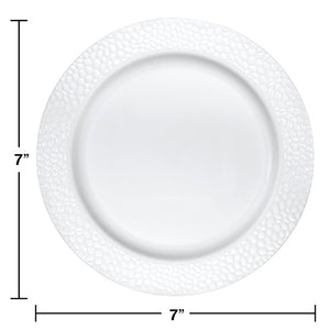 120ct Bulk Pearl Pebble Plastic Dessert Plates